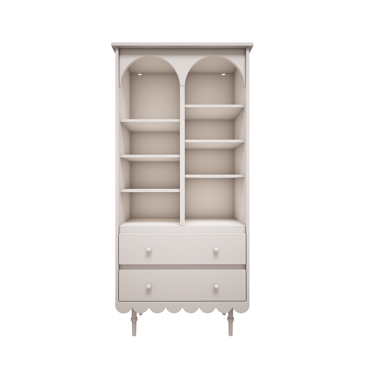 Woodluck_Babushka_blanc_bibliotheque_2tiroirs_3