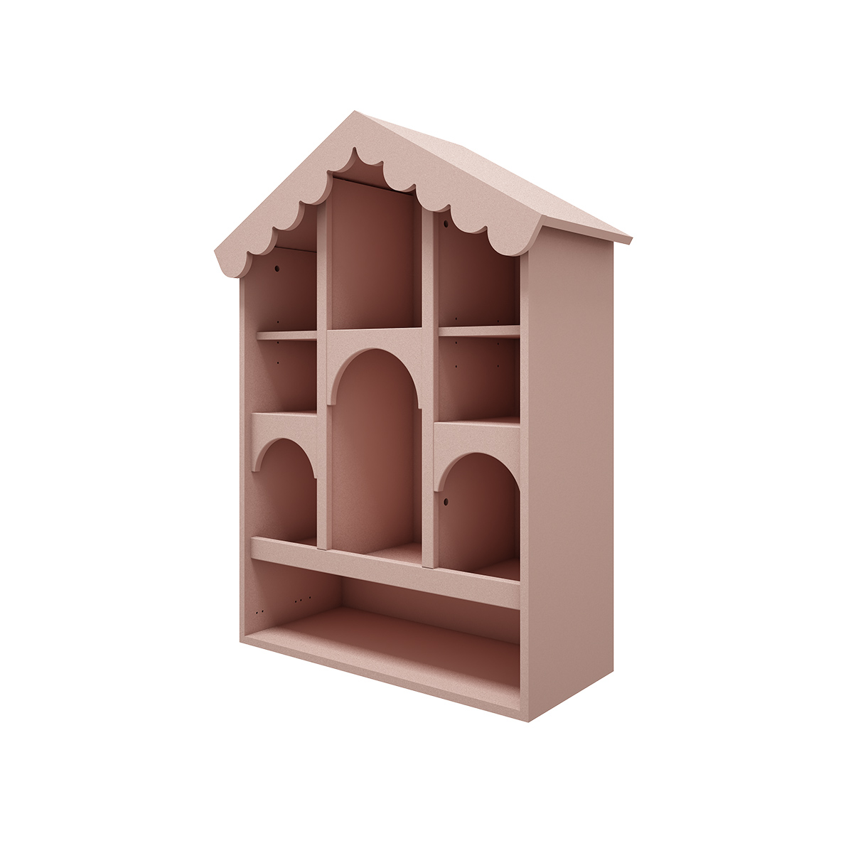 Bibliothèque Wood Luck Babushka - Rose