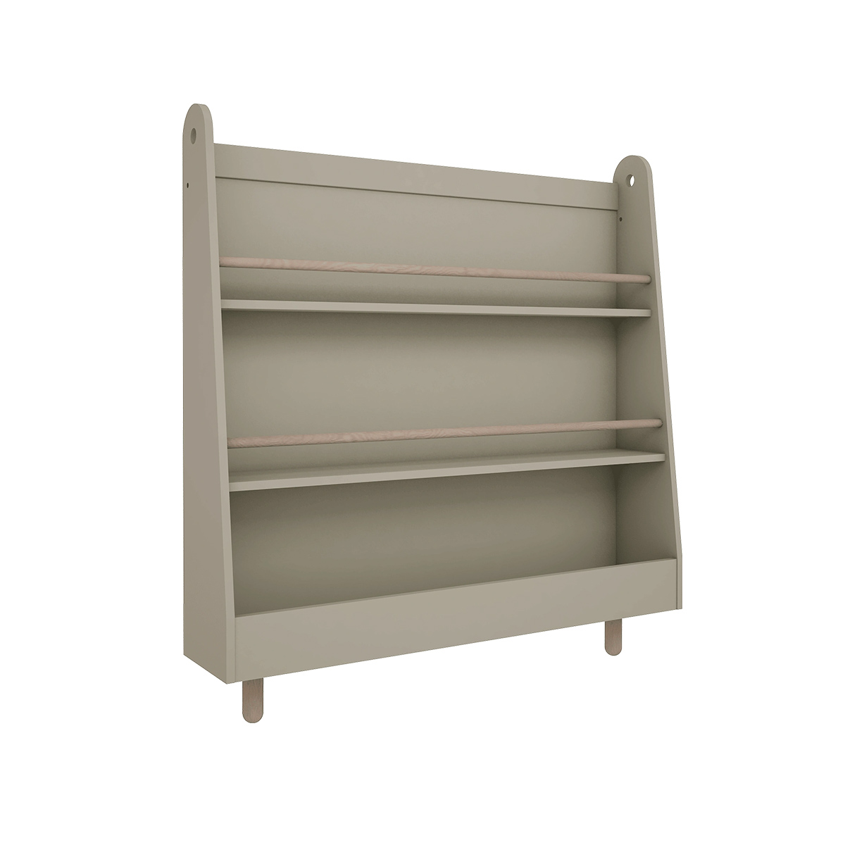 Bibliothèque Wood Luck Bookworm - Olive