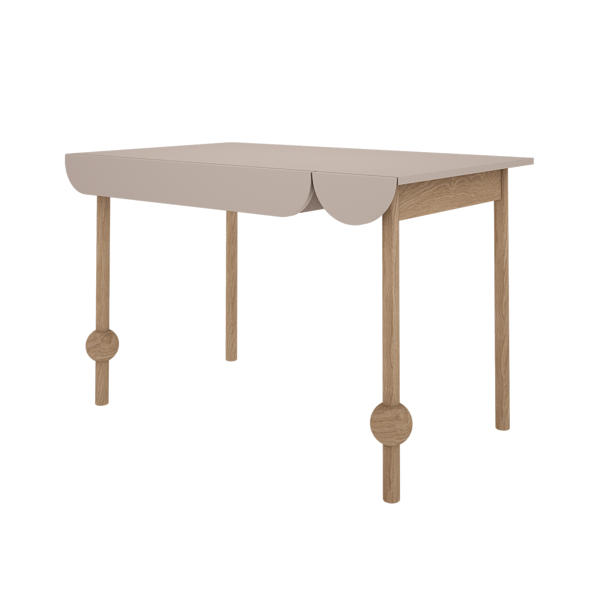 Bureau 1 tiroir Wood Luck Bloom - Cachemire et Bois