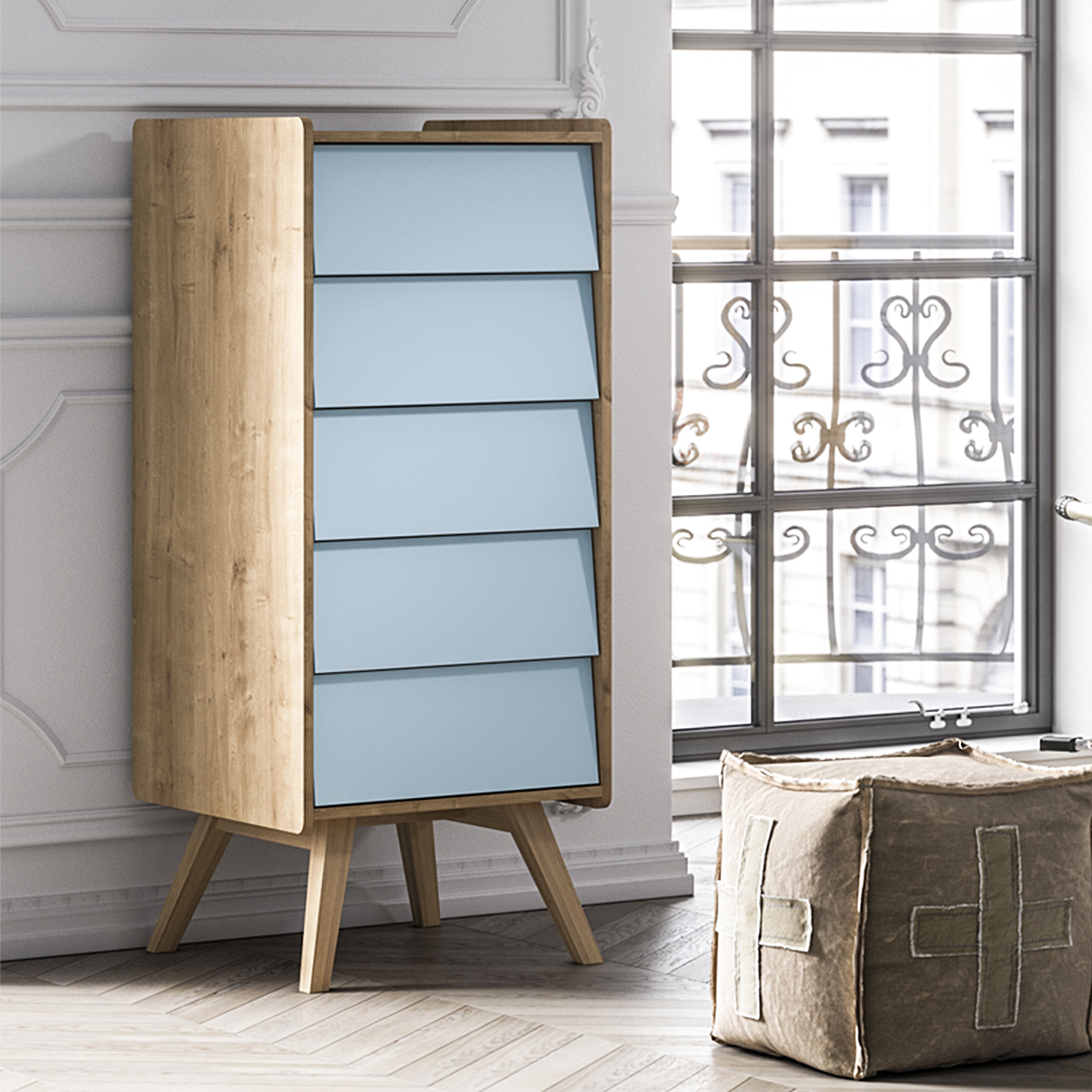 vox_vintage_chiffonier_bleu_ambiance_1