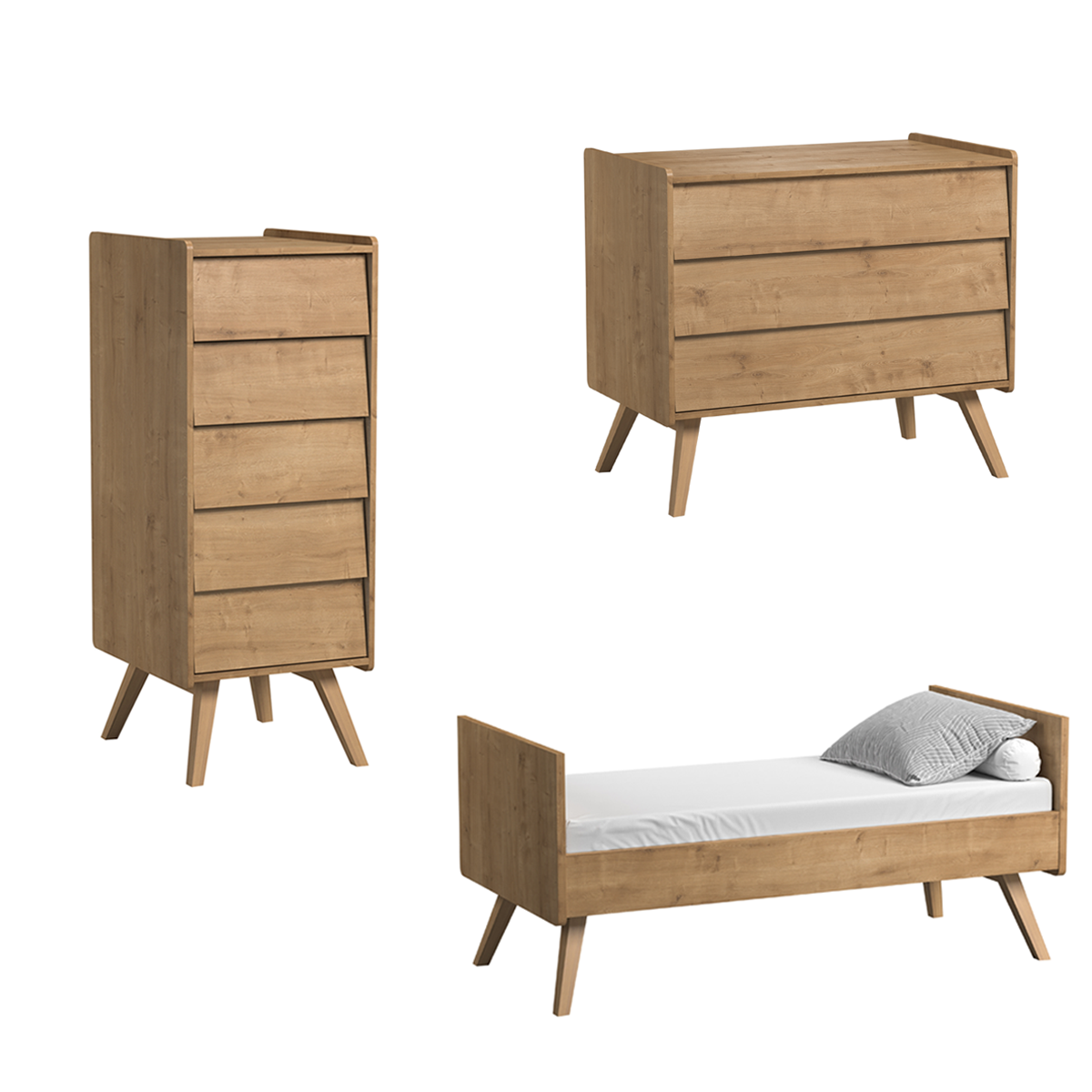 vox_vintage_pack_3P_chiffonier_commode_lit_70_140_bois