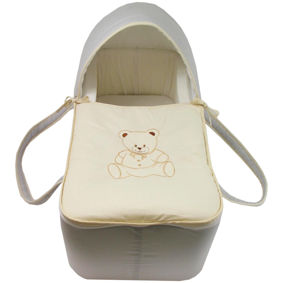 Couffin Souple Fruit De La Passion Softtrag Tour Motif Ourson - Lit De Voyage Nomade 73x35x45 Cm - Fabriqué Au Portugal