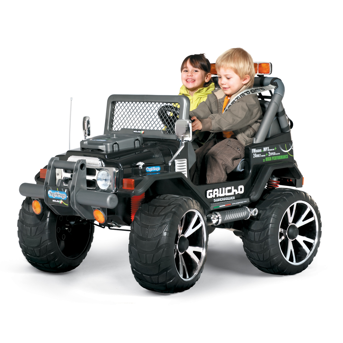 4x4 2 places Peg Perego 24 Volts - Gaucho Superpower - Véhicule enfant ...