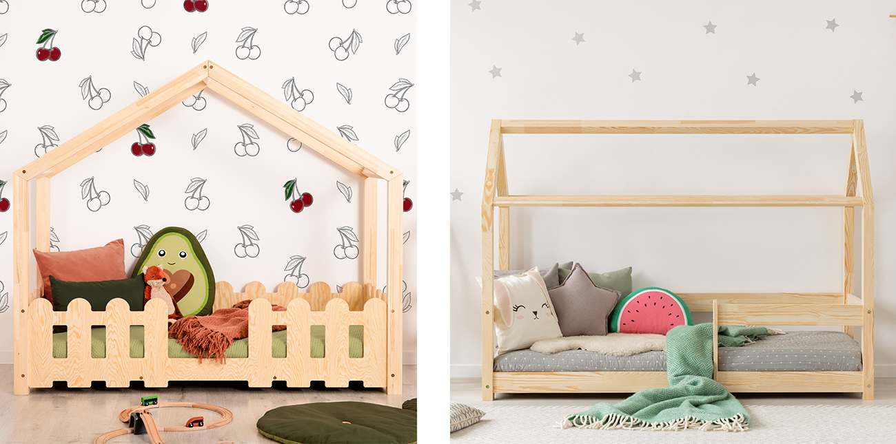 Tendresse de bébé lit cabane barrière sécurité