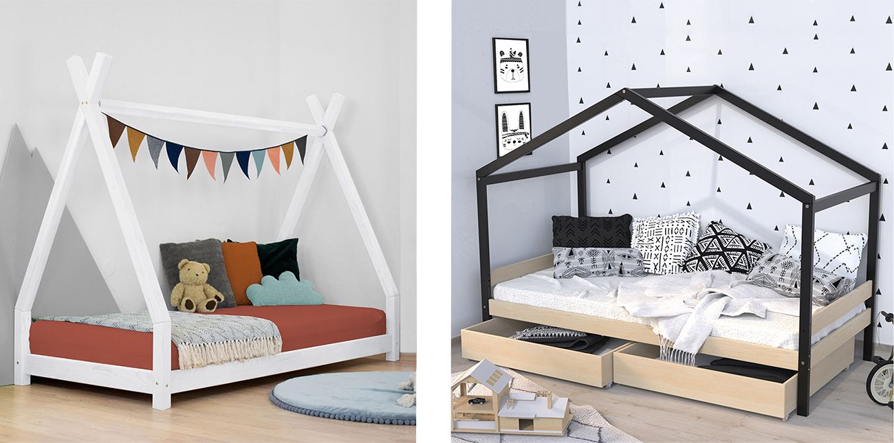 Tendresse de bébé lit cabane