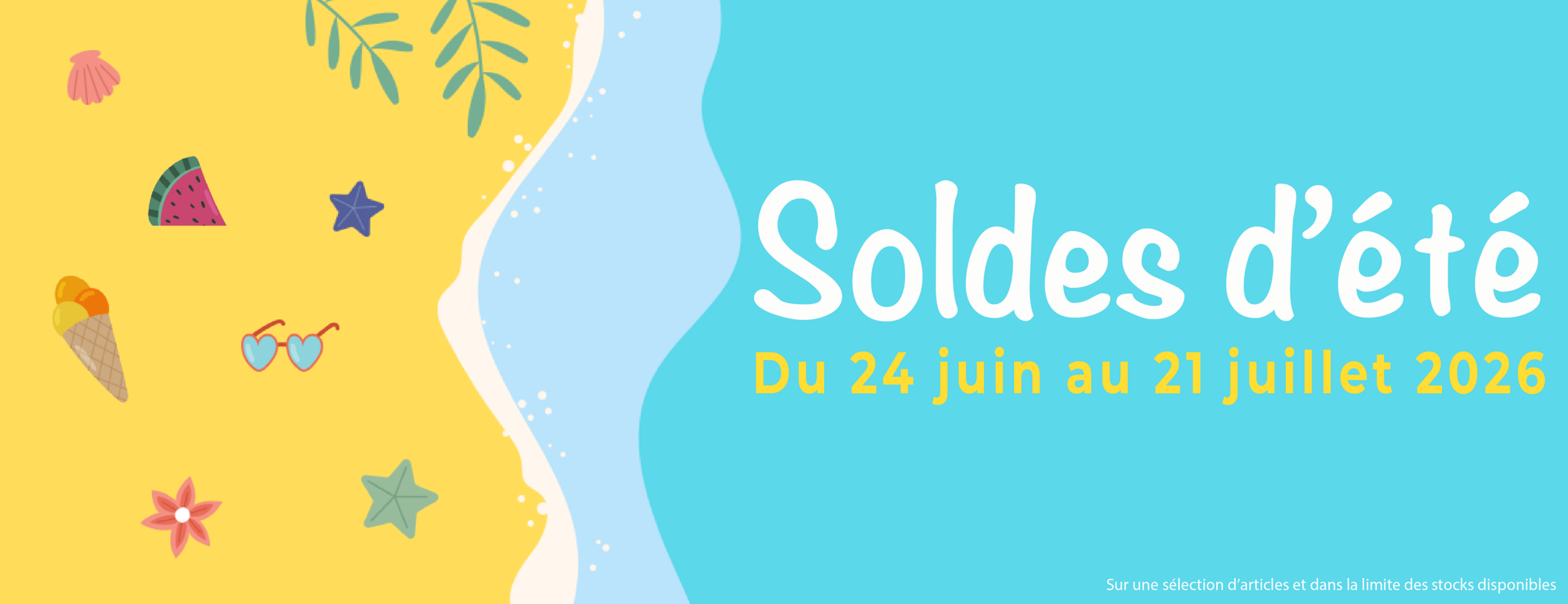 Slide soldes ete 2026