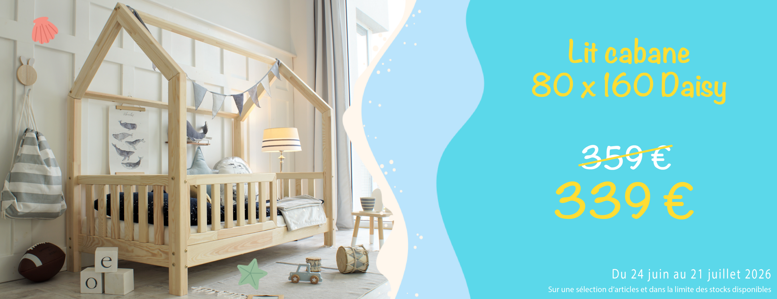 Slide Soldes d'été2026 lit cabane