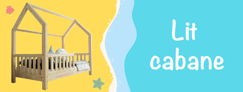 Mini slide lit cabane