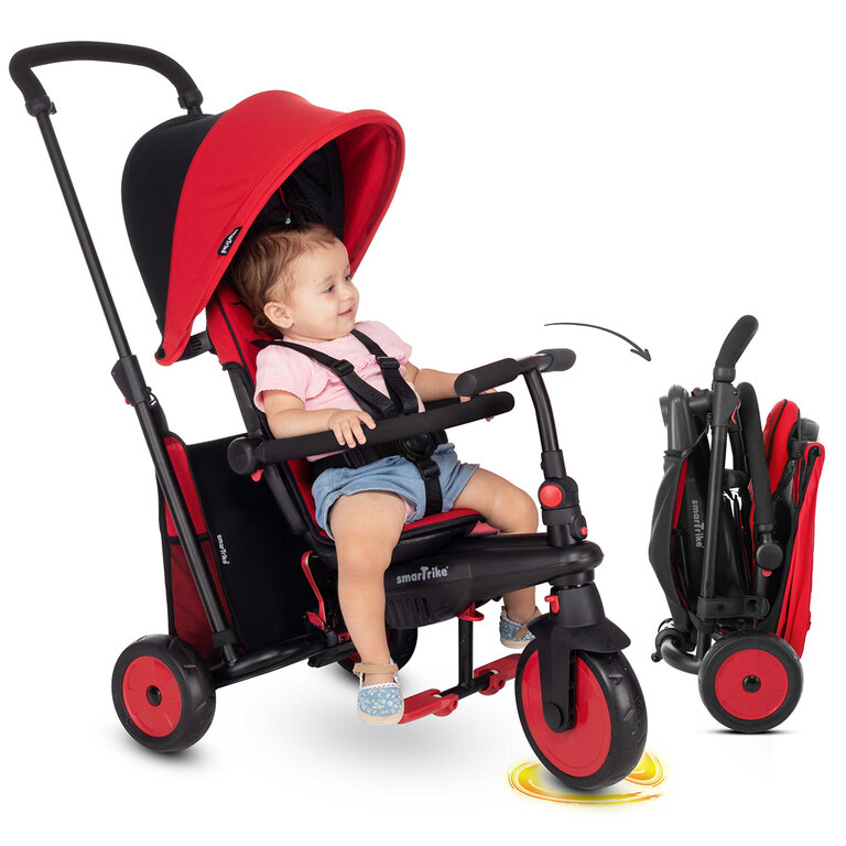 Tricycle Smartrike pliable évolutif 7en1 - STR7 Rouge