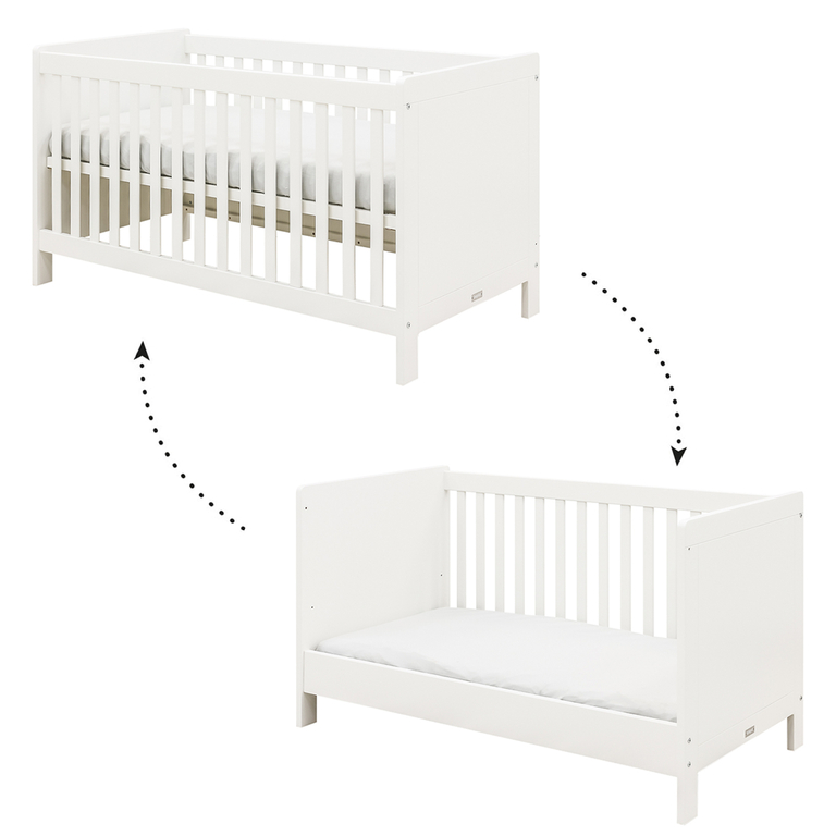 Lit Evolutif 70x140 Bopita Thijn Blanc Lits Lit Evolutif Tendresse De Bebe