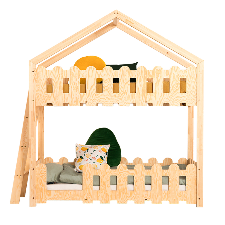 Interbeds Lit Superposé Eryk 190x90 Avec Sommiers, Matelas Et Tiroir En