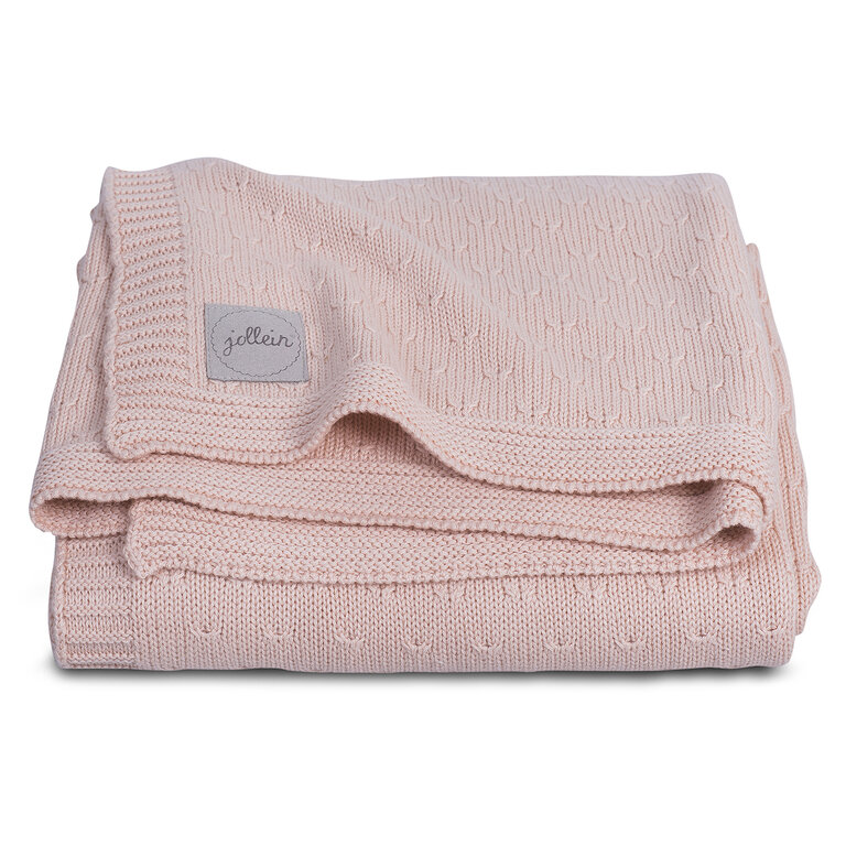 Jollein Couverture Berceau Cosy Knit - Sea Green Velvet - Linge de lit