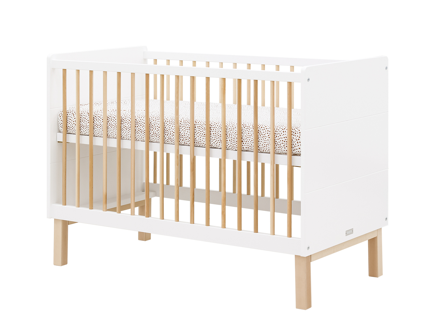 Lit Bébé 60x120 Bopita Lotte - Blanc Et Bois - Lits/Lit Bébé ...