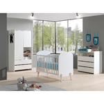 Vipack_kiddy_lit_bébé_60x120_commode_à_langer_armoire_2_portes