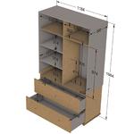 Woodluck_Bloom_bois_blanc_armoire_grande_dimensions