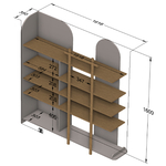 Woodluck_Bloom_bois_blanc_bibliotheque_dimensions
