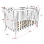 Vipack_Amori_lit_bebe_dimensions
