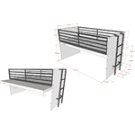 Vipack_Sam_blanc_lit_mi_hauteur_dimensions