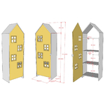 Vipack_Bruges_jaune_armoire_dimensions