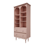 Woodluck_Babushka_rose_bibliotheque_2tiroirs_1