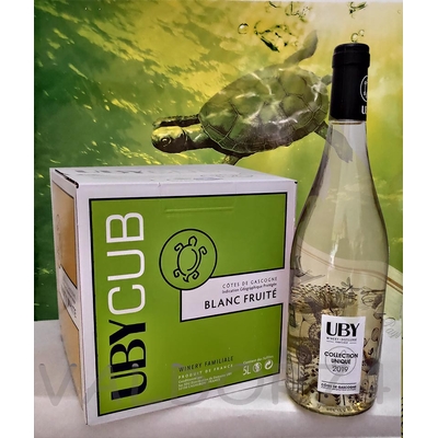 UBY CUB BLANC N°3 IGP COTES DE GASCOGNE 2019 Lutte raisonnée 500cl à 23€