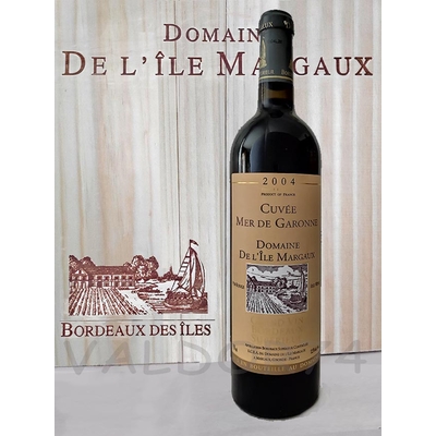 DOMAINE DE L'ILE MARGAUX CUVEE MER DE GARONNE VIN DE BORDEAUX 2004 75cl 12,5° à 30€