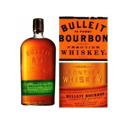 BULLEIT SMALL BATCH 70cl 45° Straight 95% RYE Frontier  Whiskey Louiseville Kentucky à 41€