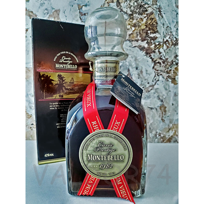 MONTEBELLO_1982_CUVEE _PRESTIGE_Rhum_Agricole_Guadeloupe_70cl_42°_à_345_euro