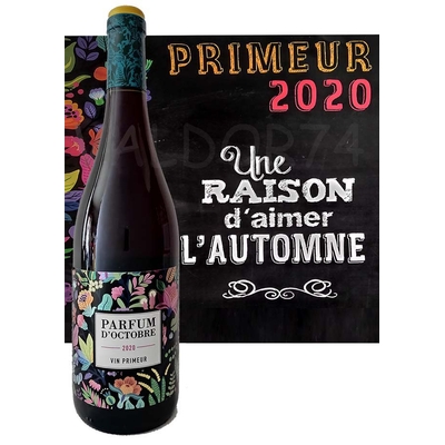 PARFUM D'OCTOBRE ROUGE PRIMEUR 2020 75cl à 5€