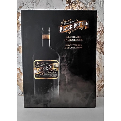 WHISKY BLACK BOTTLE BLENDED COFFRET    2020-11  SIMP+