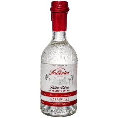 LA FAVORITE - RHUM BLANC - RIVIÈRE BEL AIR - MILLÉSIME 2019 AOC Martinique 70CL 53° à 44€