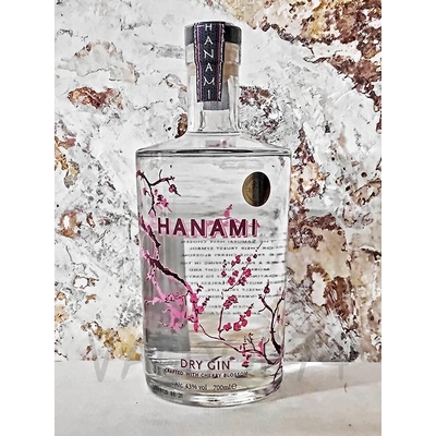 HANAMI CRAFTED DRYGIN WITH CHERRY BLOSSOM 70cl 43° à 37€