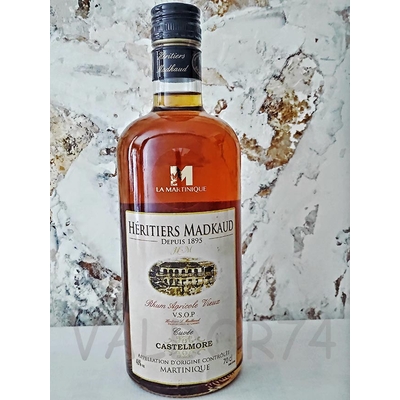 RHUM VIEUX AGRICOLE VSOP HERITIERS MADKAUD 70cl 40° à 44€