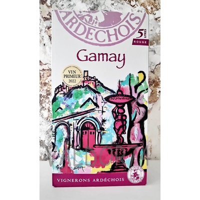 GAMAY IGP ARDECHE ROUGE 2023 FONTAINE 5L 13° à 17€