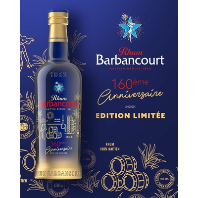 RHUM VIEUX BARBANCOURT 160ème ANNIVERSAIRE 70cl 43° à 62€