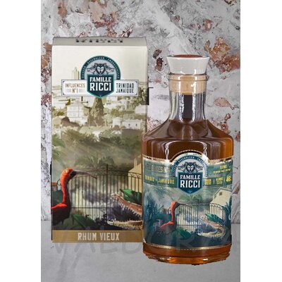 RHUM FAMILLE RICCI INFLUENCES N°1 TRINIDAD /JAMAIQUE 70cl  46° à 55€
