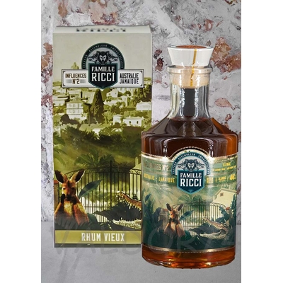 RHUM FAMILLE RICCI INFLUENCES N°2 AUSTRALIE JAMAIQUE 70cl 46° à 65€