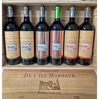 DOMAINE DE L'ILE MARGAUX CAISSE COLLECTOR 6 BOUTEILLES 75cl à 165€