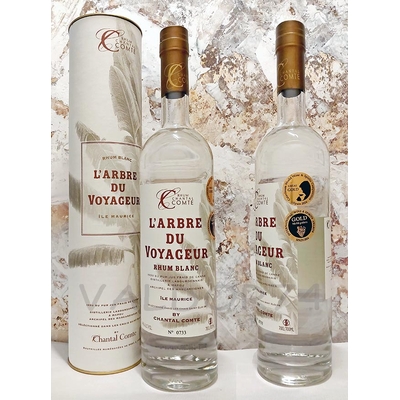 L'ARBRE DU VOYAGEUR RHUM BLANC DE L'ARCHIPEL DES MASCAREIGNES SELECTION CHANTAL COMTE 70cl 49° à 72€