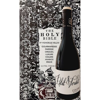 VIN ROUGE D'ESPAGNE  ULTRA PREMIUM PETIT VERDOT COLERE  2018 75cl 14,5° à 8€