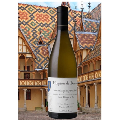 MEURSAULT 1er Cru blanc HOSPICES DE BEAUNE Lieu dit les Genevriéres Cuvée Philippe le Bon 201875cl 13° à  184€