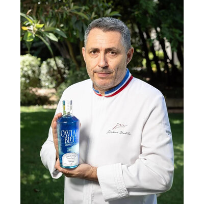 GIN CAVIAR BLEU GRAND CRU MEILLEUR OUVRIER DE FRANCE JEROME NUTILE 70cl 43° à 62€