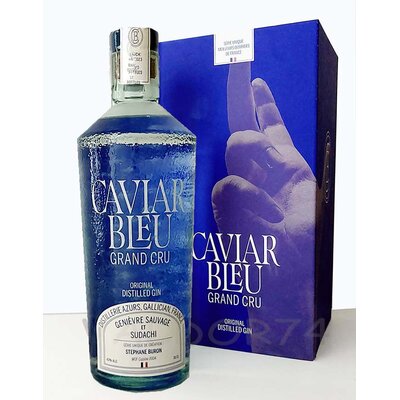 GIN CAVIAR BLEU GRAND CRU MEILLEUR OUVRIER DE FRANCE STEPHANE BURON 70cl 43° à 62€
