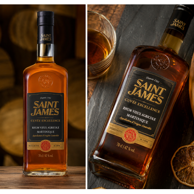 RHUM SAINT JAMES CUVEE EXCELLENCE RHUM VIEUX AGRICOLE DE MARTINIQUE 70cl 42° à 66€
