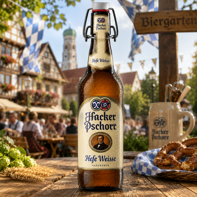 BIERE HACKER PSCHORR HEFE WEISSE ALLEMAGNE 50CL 5.5° à 3€