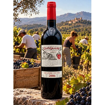 CASTELMAURE CORBIERES GRANDE CUVEE 2006 75cl 14,5° à 16€