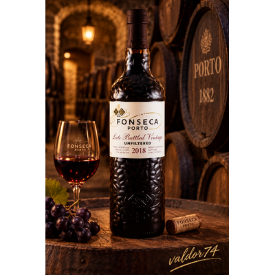 PORTO FONSECA LATE BOTTLED VINTAGE 2018 UNFILTERED 75cl 20° à 29€