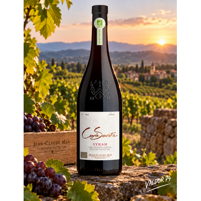 CUVEE SECRETE 2025 DOMAINE JEAN CLAUDE MAS SYRAH IGP BIO SANS SULFITES 75cl 13,5° à 9€TTC
