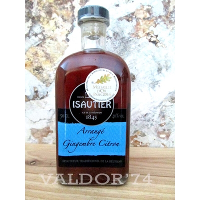 ISAUTIER - Vanille Agrume, rhum arrangé 50cl 40° - La Réunion